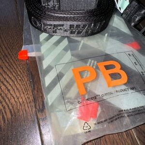 Off-White Black and Orange Belt